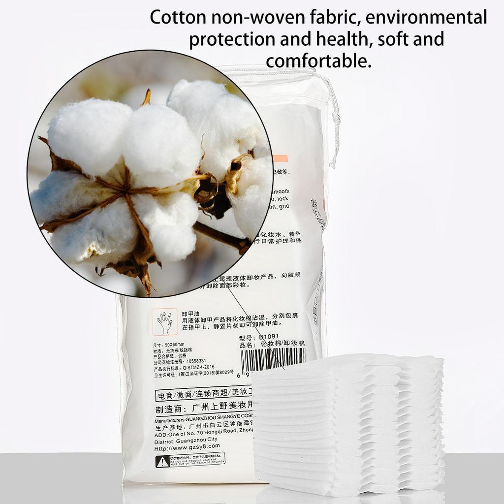 Set 50 miếng bông tẩy trang cotton làm sạch chăm sóc cho da mặt an toàn tiện lợi