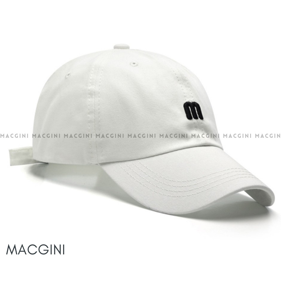 Mũ lưỡi trai nam nữ MACGINI unisex COTTON MỀM cao cấp thấm hút mồ hôi, nhẹ thoáng khí kiểu dáng basic Hàn Quốc