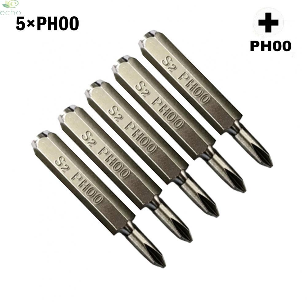 ECHO~H4×28mm Cross Screwdriver Bits PH0000 PH000 PH00 PH0 PH1 PH2 4mm Hex Shank High Quality#Ready Stock