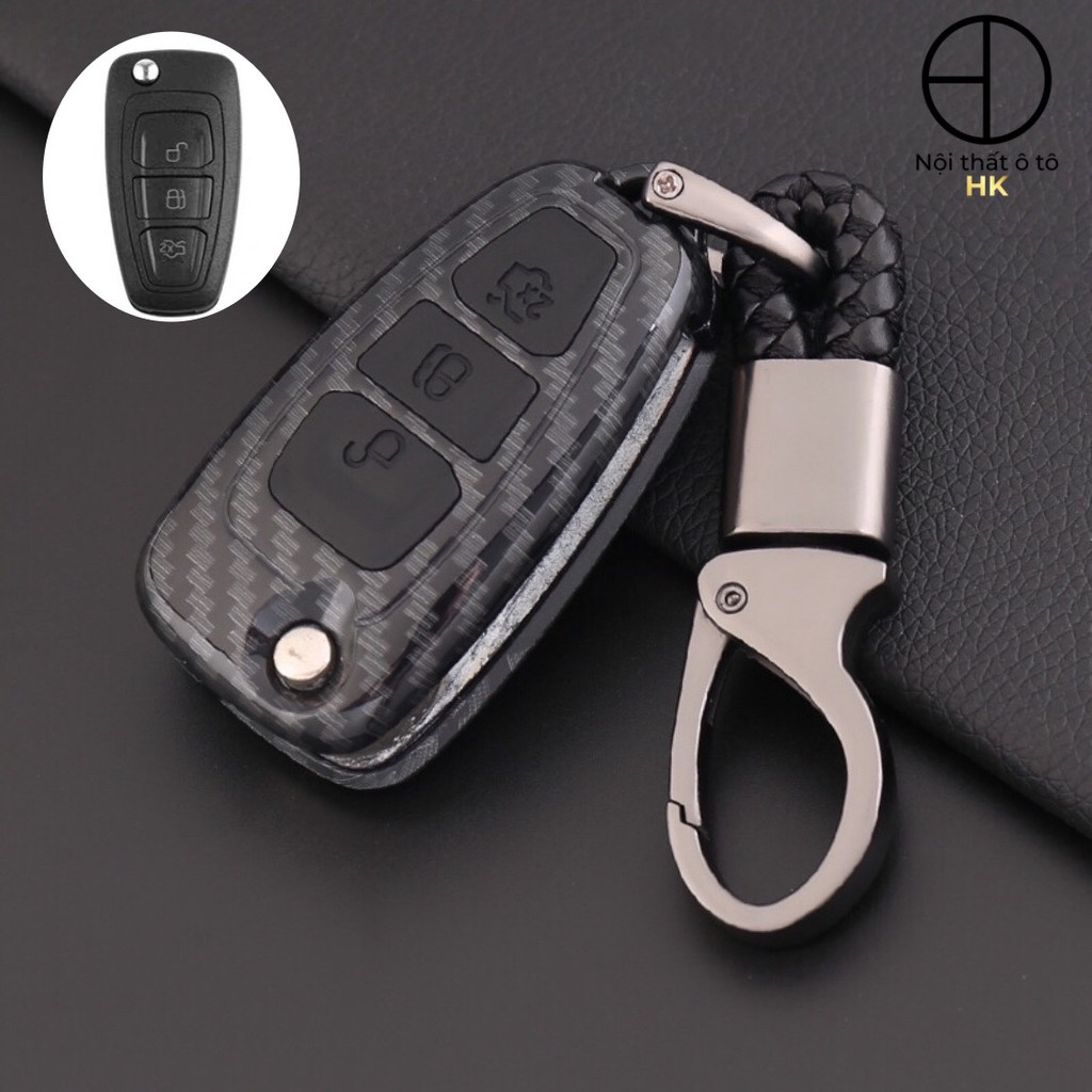 ỐP KHOÁ CARBON FORD có chìa + BT50 (xls, xlt, mazda bt50)