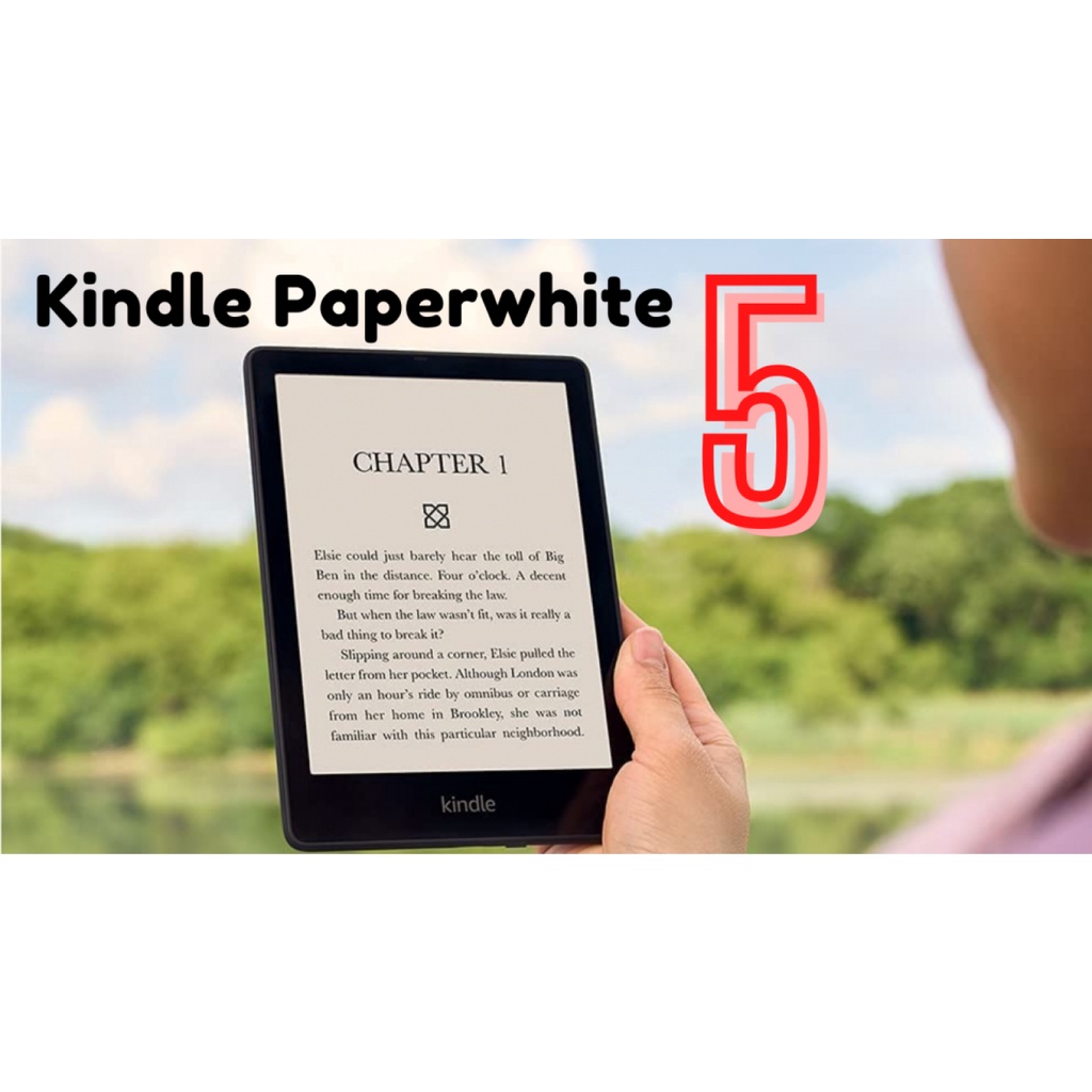 Máy Đọc Sách Kindle Paperwhite 5 Thế Hệ 11 - Màn Hình Eink, 6,8 inch 300PPI - Hàng Chính Hãng - BH 1 Năm - Có Xuất VAT