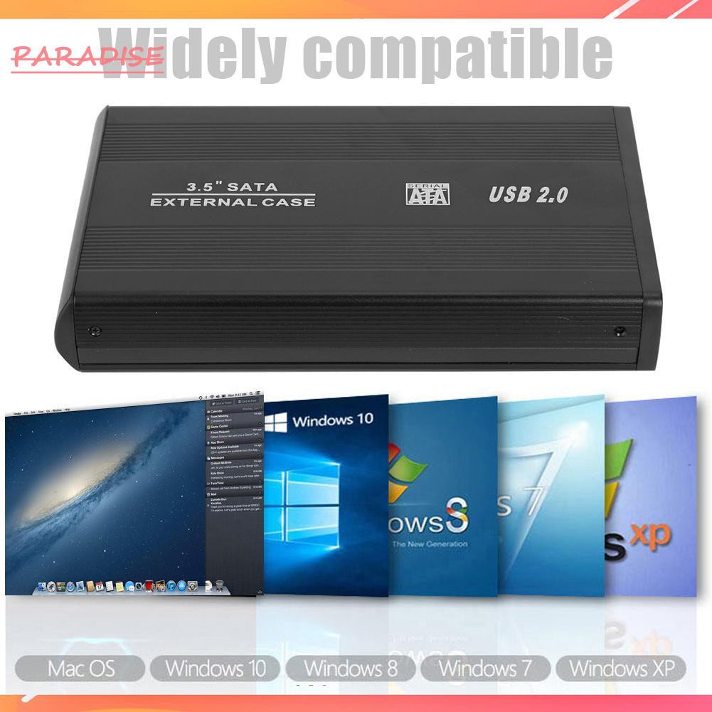 Hộp Đựng Ổ Cứng Ngoài 3.5 Inch Sata Sang Usb2.0 | BigBuy360 - bigbuy360.vn
