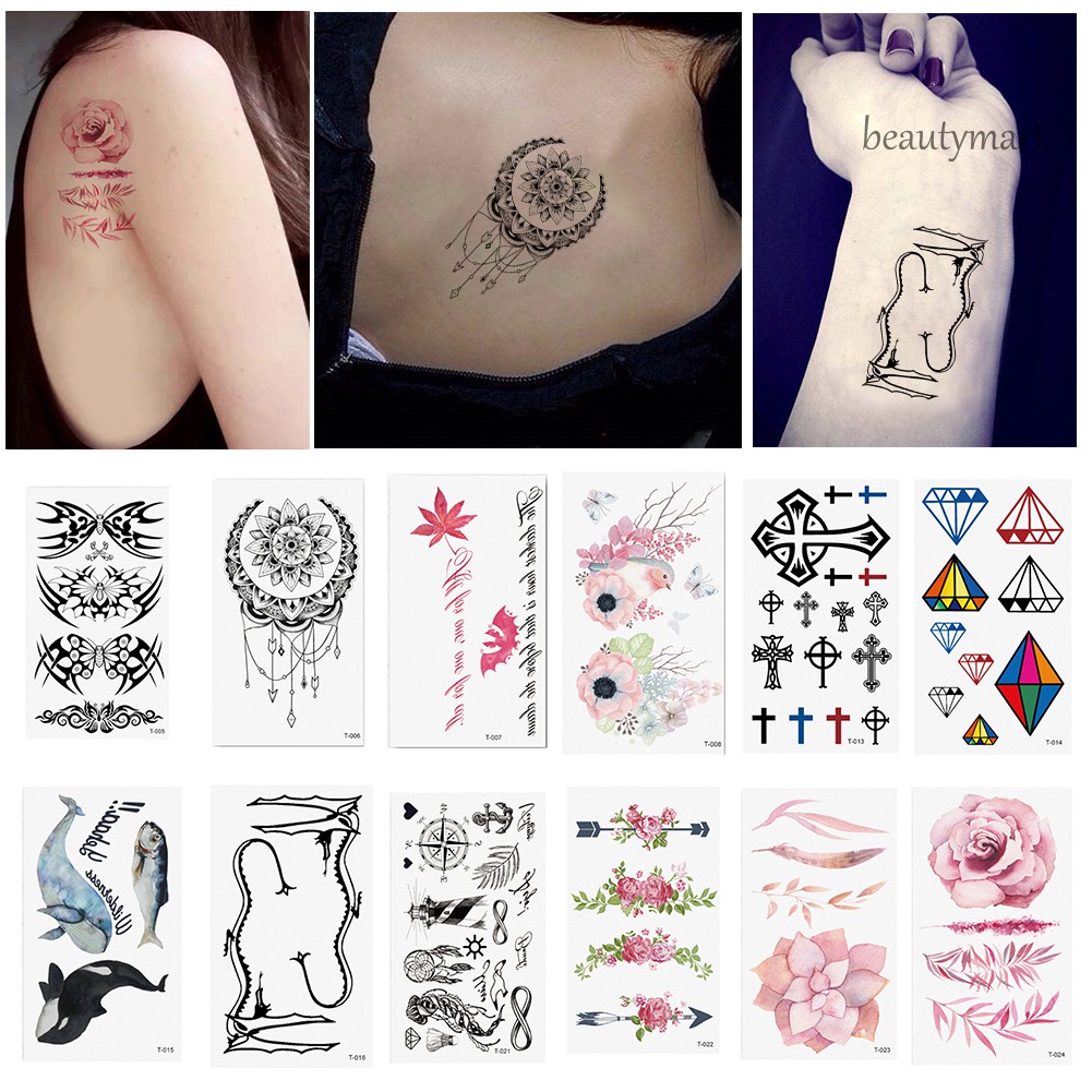 [Hàng mới về] Hình xăm tạm thời chống nước hoạ tiết độc đáo