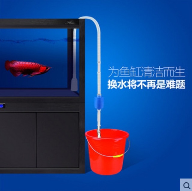 Bơm tay thay nước hồ cá - hút cặn bể cá