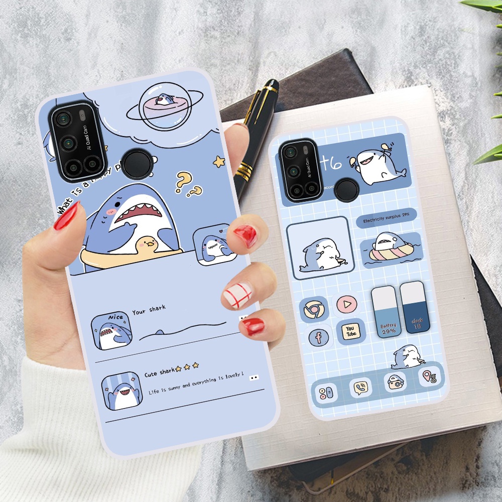 Ốp Vsmart Joy 4 / Live 4 / Star 5 in hình nền cá mập đáng yêu giá rẻ