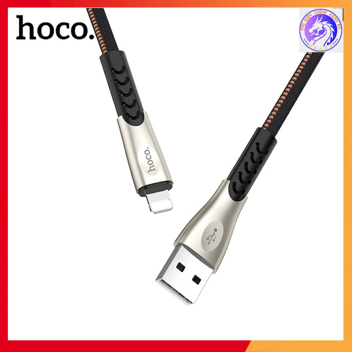 Cáp Sạc Nhanh Dây Dù Lightning 2.4A Dành Cho iPhone Hoco U48 - Dài 1.2m - Hàng Chính Hãng