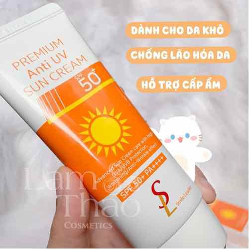 (Hàng SALE) Kem Chống Nắng Hàn Quốc  da khô, da thường nâng tone SL Smile Leader SPF50 60ml