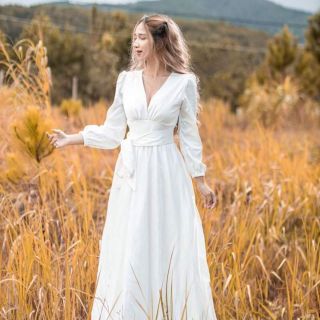 Đầm maxi cổ V bo eo siêu xinh - hàng thiết kế cao cấp