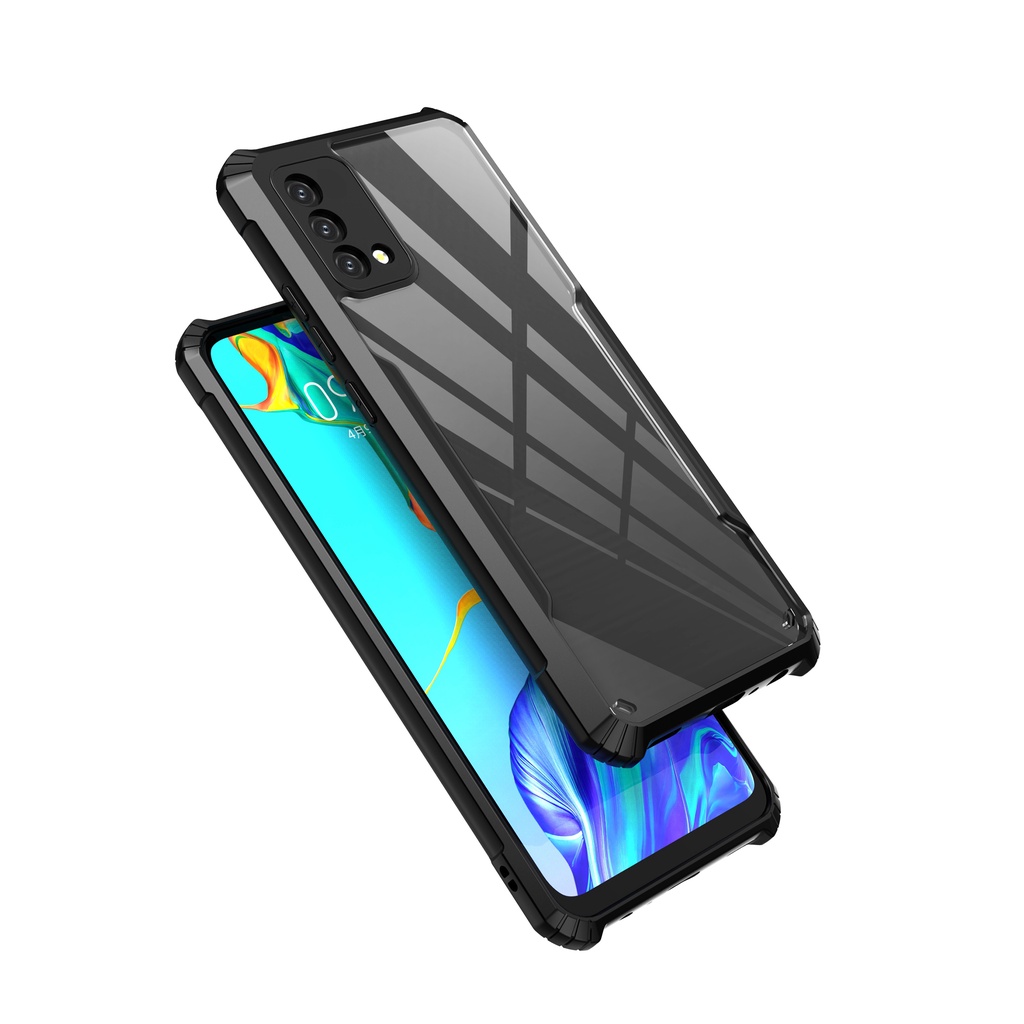 Ốp Điện Thoại Trong Suốt Chống Sốc Cho Oppo A92 A72 A52 A91 F15 Reno 3 Pro 2z 2f Realme 6 Pro 6s Narzo A74 F19