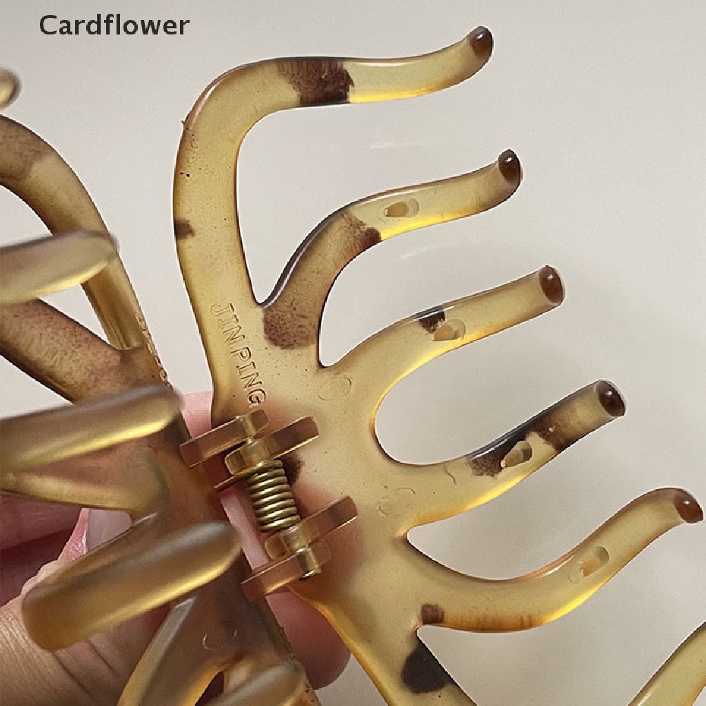 1 Kẹp Tóc Càng Cua Lớn Bằng Acrylic Màu Trơn Thanh Lịch Cho Nữ