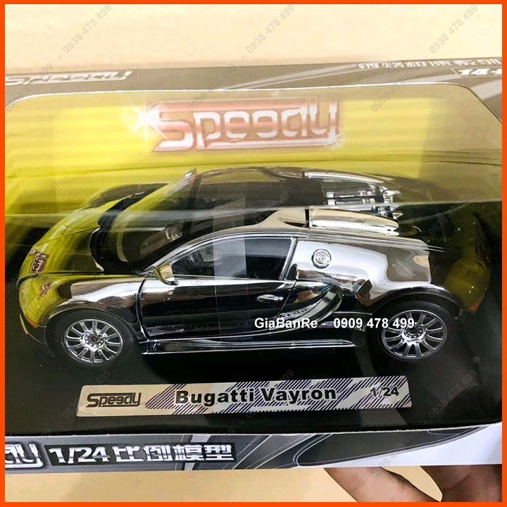 Xe Mô Hình Kim Loại Bugatti Veyron - Speedy - Tỉ Lệ 1:24 - 8058.1