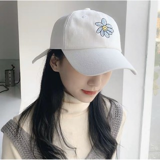 Mũ hoa cúc trắng có dây sau chỉnh được kích cỡ