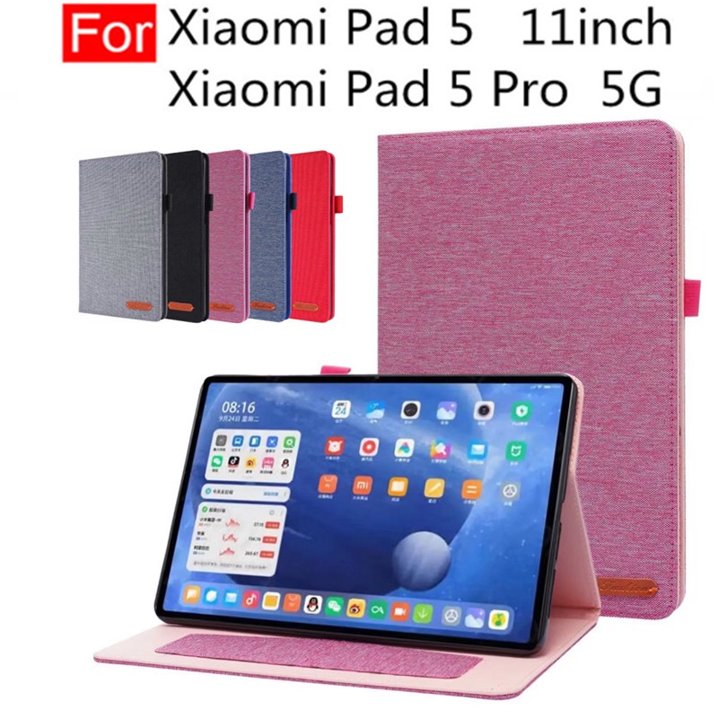 Ốp máy tính bảng bằng da PU màu trơn có giá đỡ cho Xiaomi Pad 5 Xiaomi Pad 5 Pro 5G 11inch