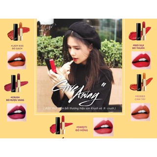 💥💧[MUA 1 TẶNG 1]💥💧 Son Krush Matte Lipstick Organic 💥💧[SIÊU HOT]💥💧