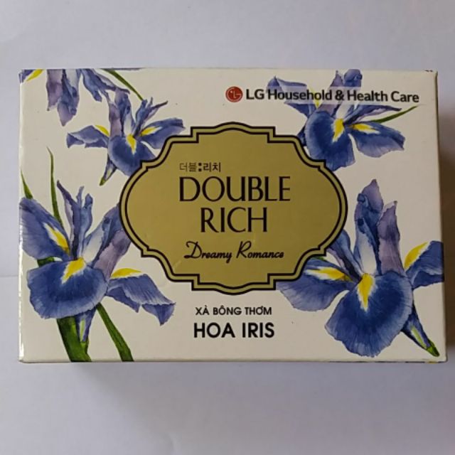 Xà bông thơm Double rich 90g hương hoa iris. | BigBuy360 - bigbuy360.vn