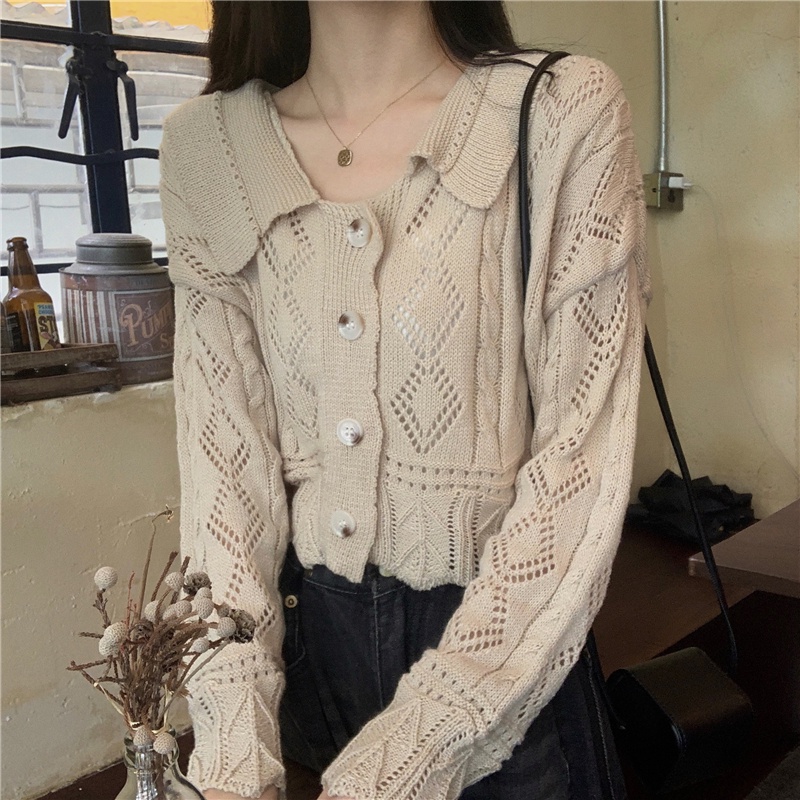 Áo Khoác Cardigan Dệt Kim Tay Dài Thời Trang Mùa Thu Hàn Quốc Cho Nữ | BigBuy360 - bigbuy360.vn