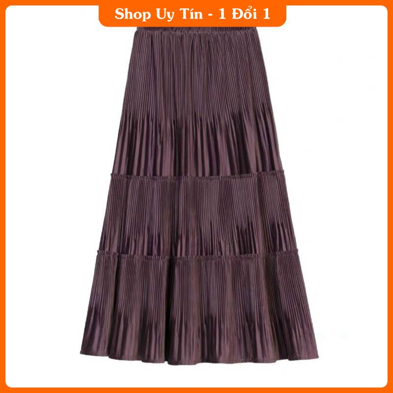 [GIÁ TỐT] chân váy dập ly 3 tầng dài xinh đẹp -IB | BigBuy360 - bigbuy360.vn