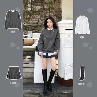 Set len Xám 3 Món Thu đông siêu xinh - ORDER