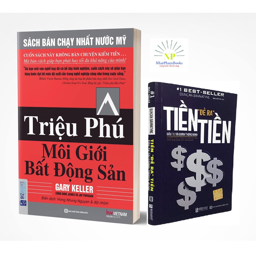 Sách - Combo Triệu Phú Môi Giới Bất Động Sản + Tiền Đẻ Ra Tiền – Đầu Tư Tài Chính Thông Minh