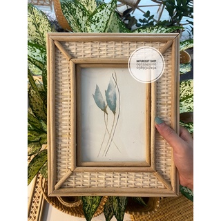 Khung ảnh,khung ảnh treo tường bằng mây tre đan.