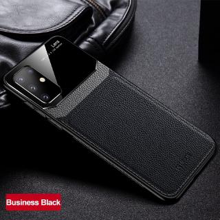 Ốp điện thoại da + acrylic PC cho Samsung Note 10 Lite