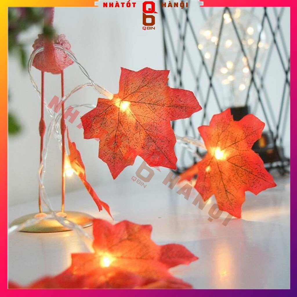 Đèn led dây 3-6M trang trí nhà cửa Hình Lá Phong đỏ Led tiktok phòng ngủ chân cắm USB tiện lợi led siêu bền chống cháy
