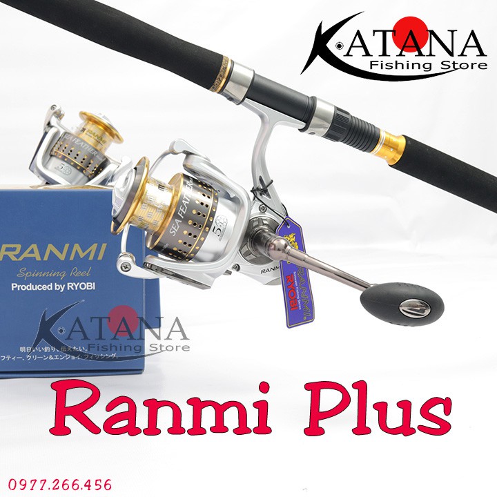 Máy Câu RANMI PLUS nâng cấp tay quay rời, vẫn cốt trợ lực và chống nước : 5000 6000 7000 8000