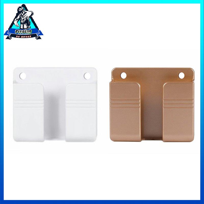 [Fitslim] Wall Mount Stand Phone Socket Phone Charging Holder Bracket Mounted Organizer