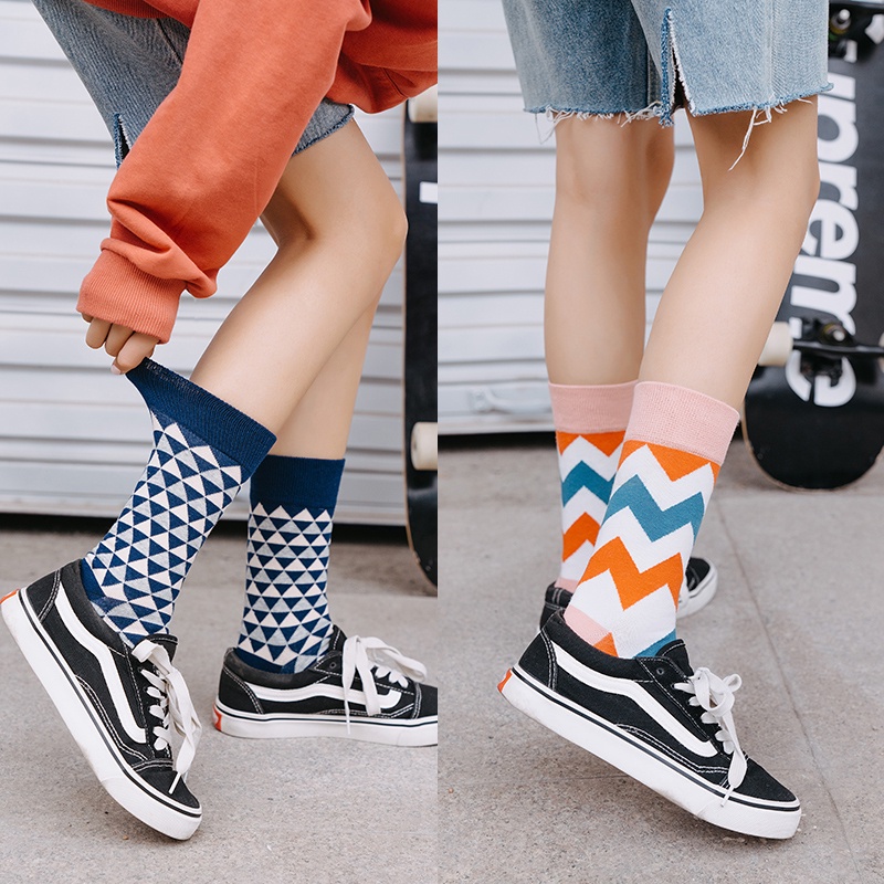 Tất cao cổ nam nữ phong cách nhật bản họa tiết đặc sắc chất liệu cotton mềm mại thoáng khí sử dụng 4 mùa T018-Miinas Tất