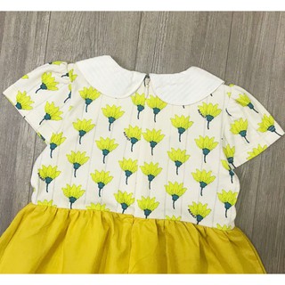 Váy cộc tay cổ sen Moimoln xuất Hàn