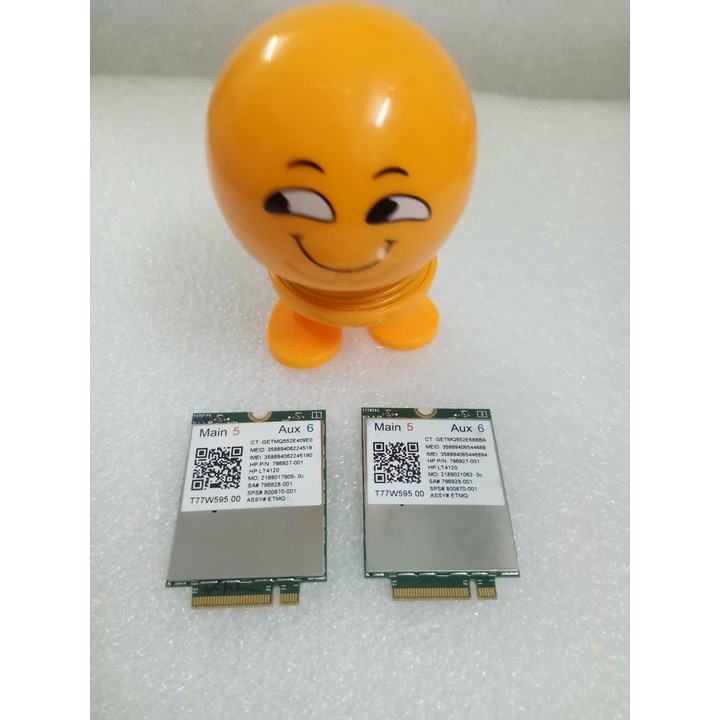 Card wwan 4G HP LT4120 dùng cho laptop HP core i thế hệ 6,7 như: 820 G3, 840 G3, 850 G3, Folio 1040 G3, Zbook 15 G3,G4