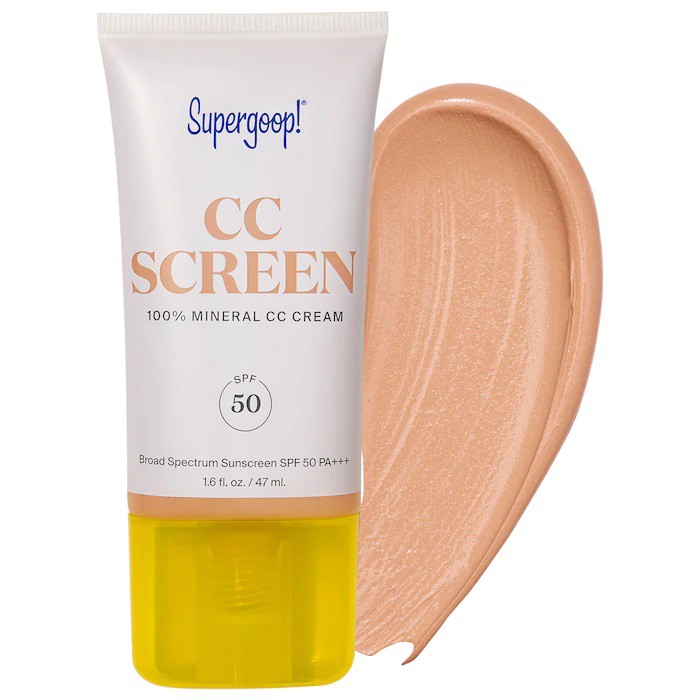 Supergoop - Kem chống nắng 100% khoáng chất lành tính Supergoop CC Screen 100% Mineral CC Cream SPF 50 47ml