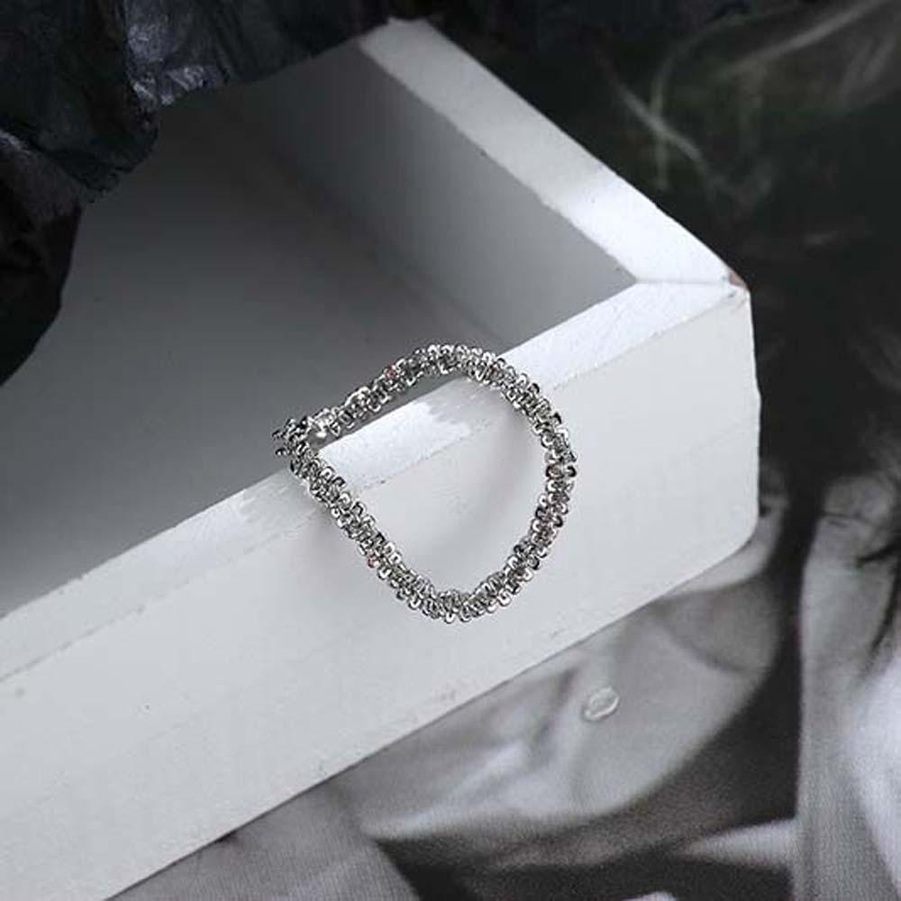 Nhẫn Dây Xích Bằng Đồng Phong Cách Hàn Quốc Đơn Giản Cho Nữ