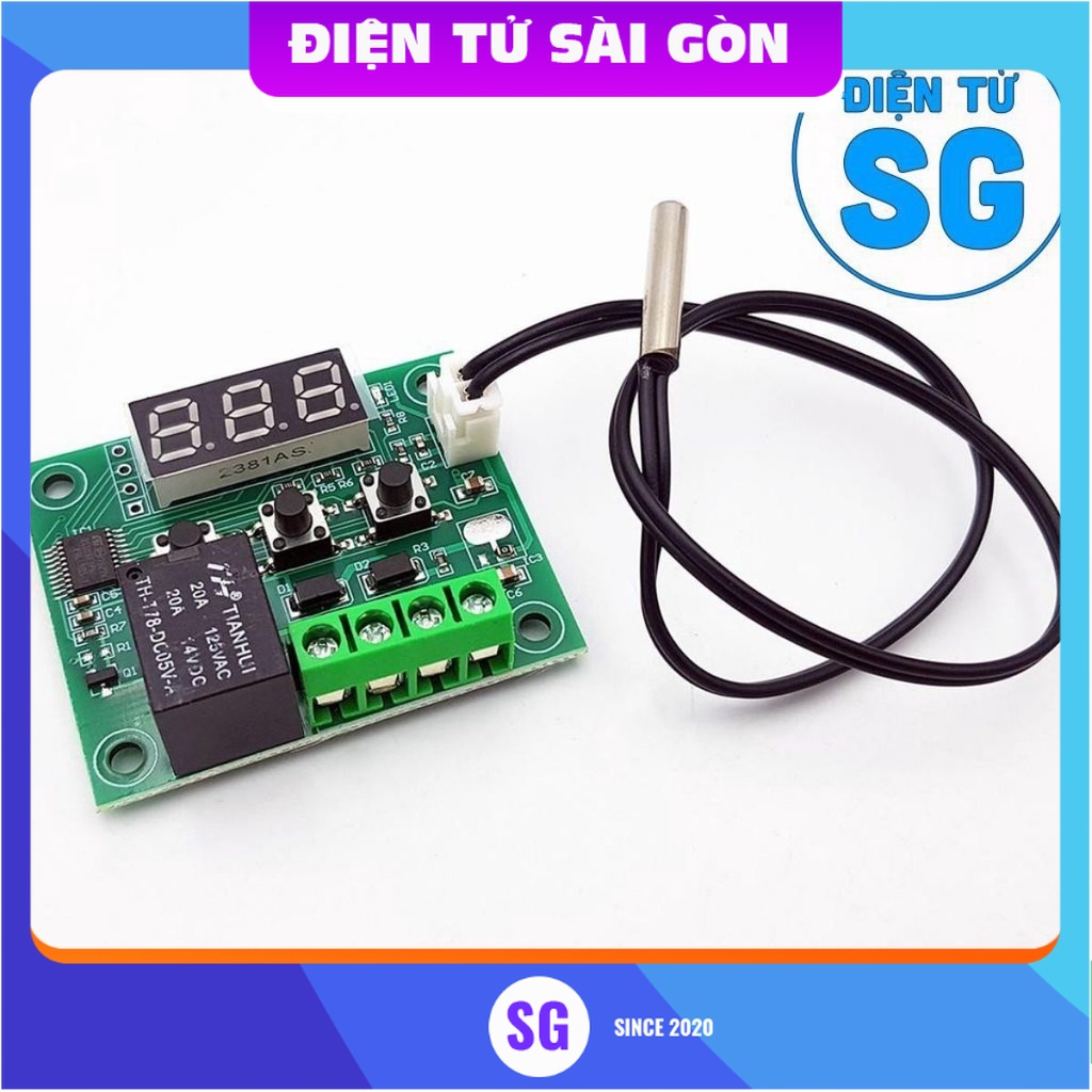 Mạch khống chế nhiệt độ relay chỉnh mức XH-W1209 5VDC - 12VDC