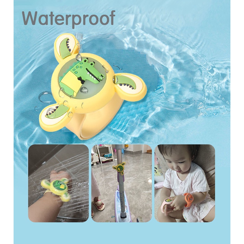 Vòng tay chống muỗi bằng tinh dầu có thể xoay được kiểu dáng hoạt hình