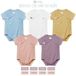 Lecoon - bodysuit cúc bấm tay ngắn