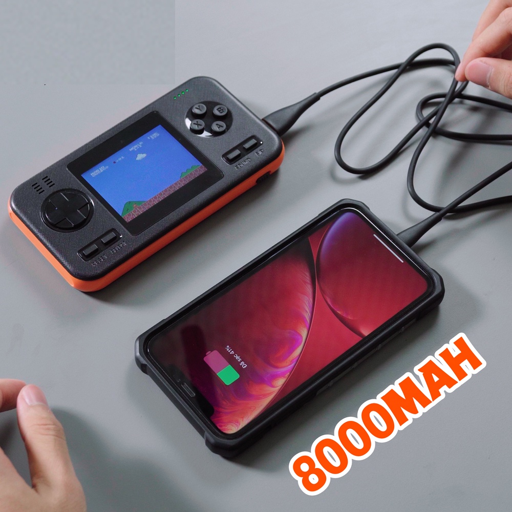 Máy chơi game cầm tay 416 Trò - Máy chơi game cầm tay kiêm sạc dự phòng 8000 mAh