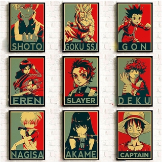 Áp phích hình Anime dán trang trí tường
