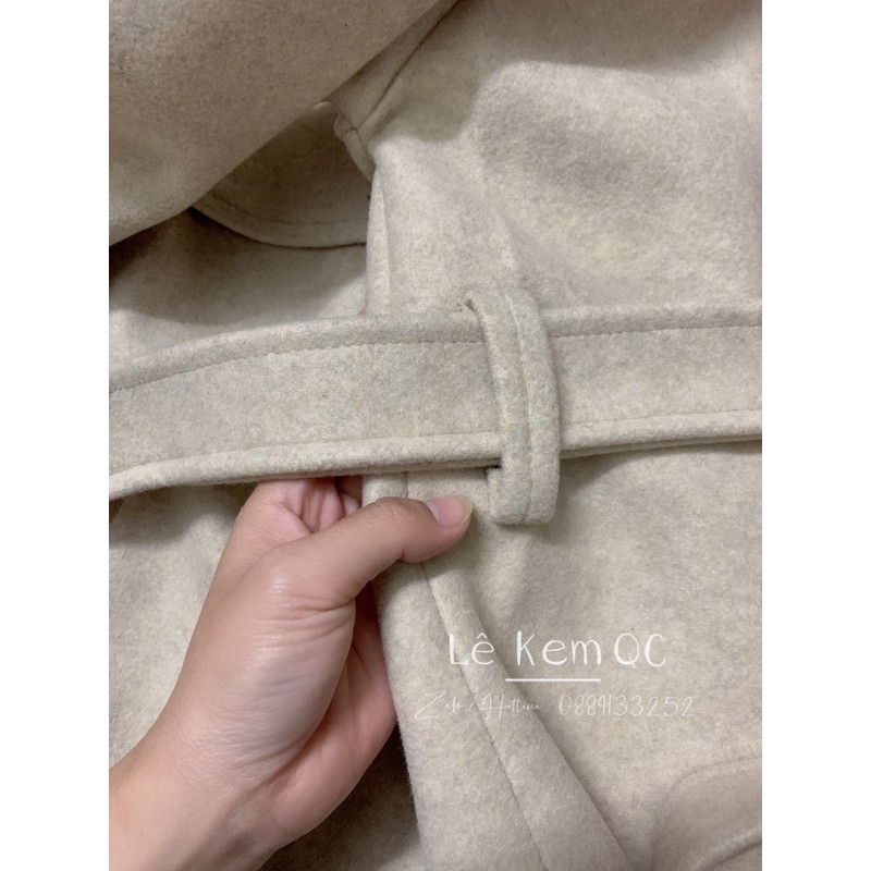 Áo Khoác Dạ Cổ Vest Kèm Dây Đai Thắt Eo Phong Cách VinTage Hàn Quốc ❤️