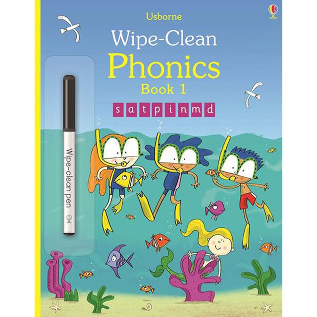 Sách - Anh: Wipe-Clean: Phonics Book 1