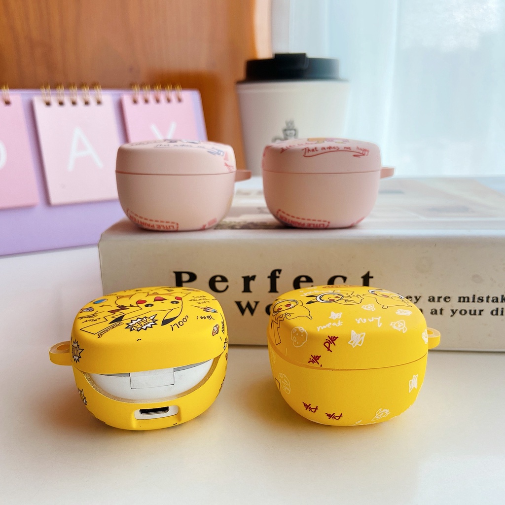 Vỏ Bảo Vệ Hộp Sạc Tai nghe không dây Bằng PC Họa Tiết Hoạt Hình Baseus Bowie WM02