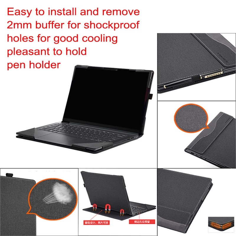 Ốp Bao Da Máy Tính Bảng Bảo Vệ Bàn Phím Tháo Rời Được Cho Lenovo Yoga 14s 2021 Slim 7 7i Pro 14