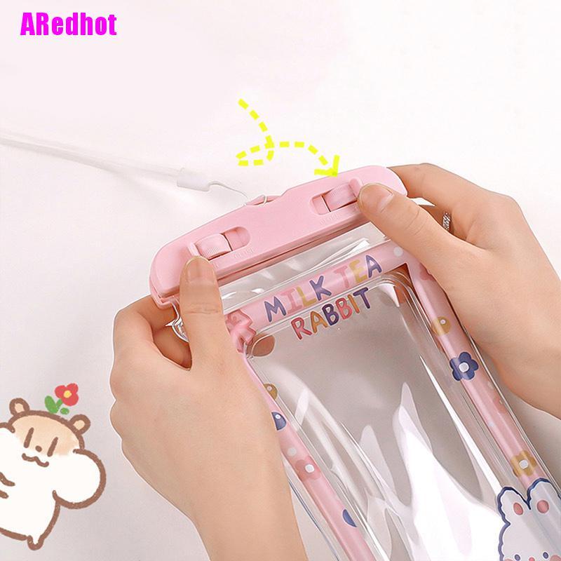 Túi Đựng Điện Thoại Trong Suốt Chống Thấm Nước Họa Tiết Hoạt Hình