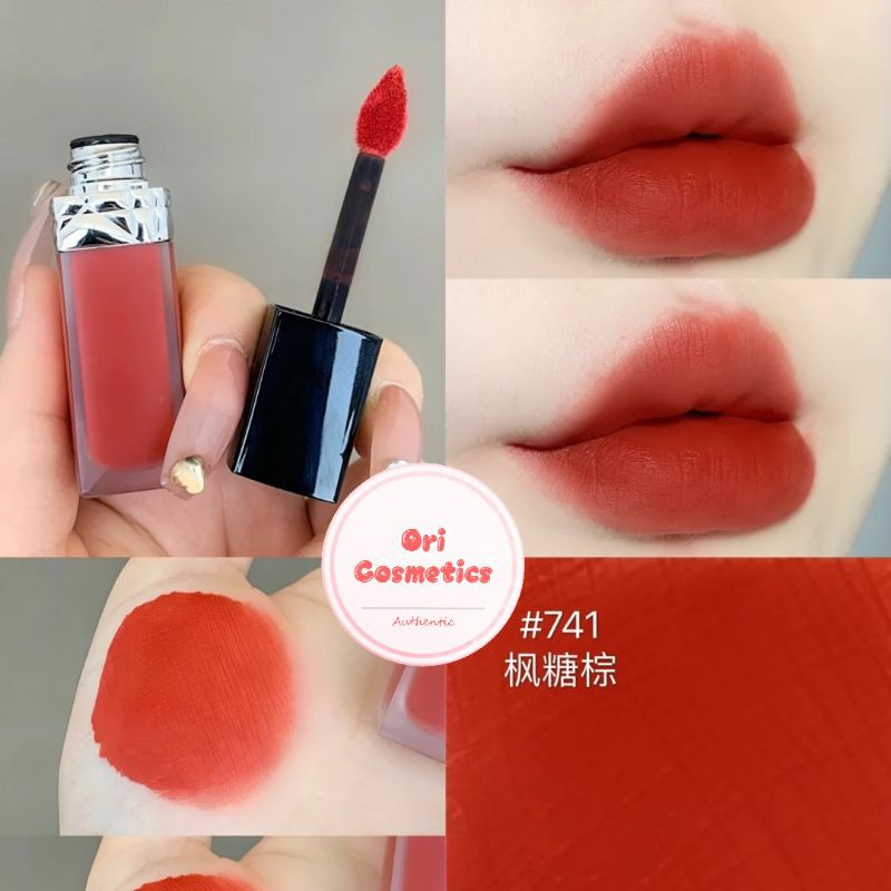 [Rẻ vô địch] [Bill đầy đủ] UNBOX Son kem Dior Rouge Liquid màu 741 Forever Star
