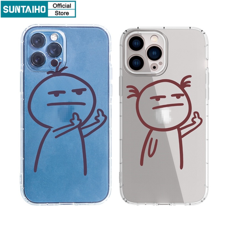 Suntaiho Ốp lưng iphone Ốp điện thoại tpu hoạ tiết hành động độc đáo cho iPhone 13 12 11 Pro Max X Xs Max XR 8 7 6 6S Plus