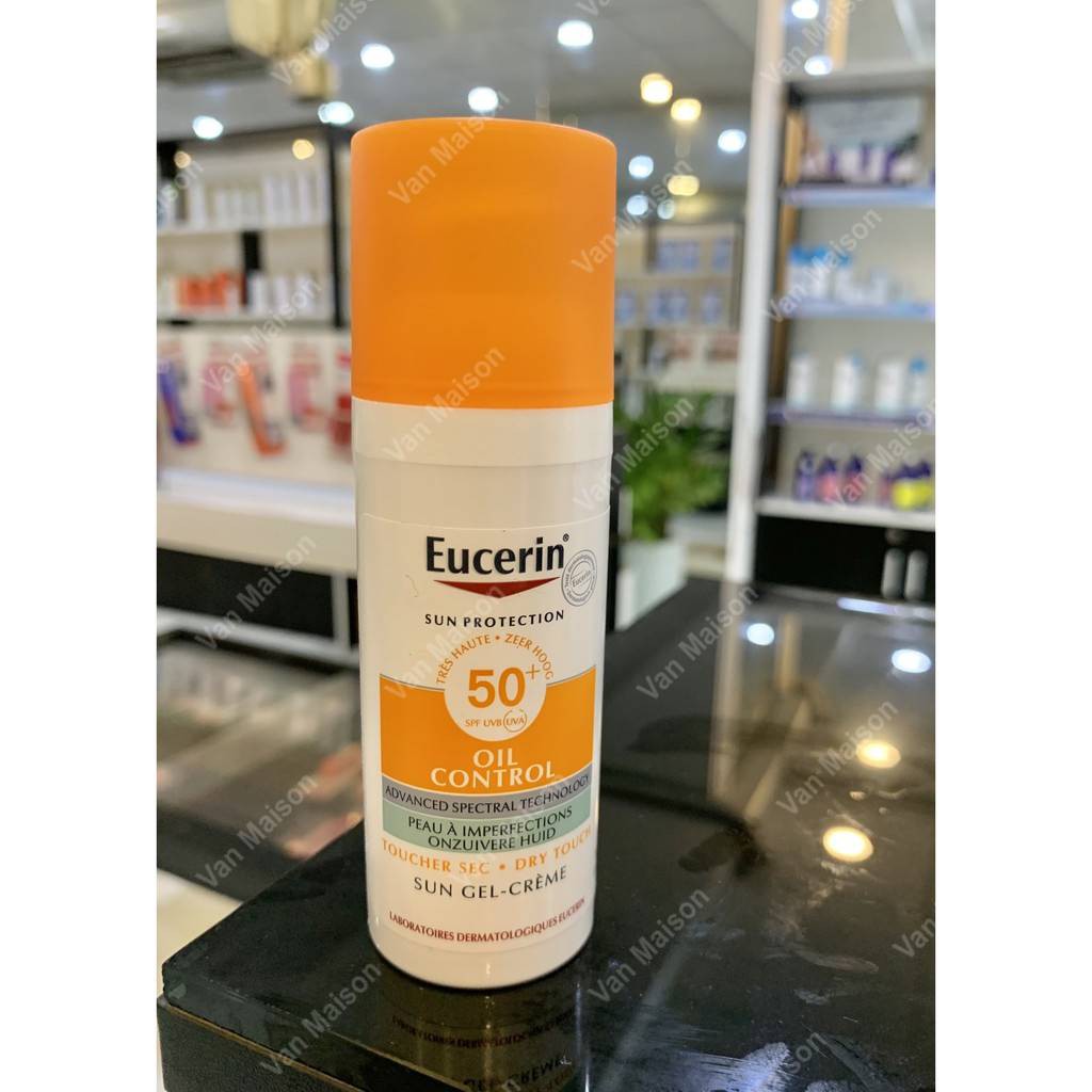 Kem chống nắng giúp kiểm soát nhờn Eucerin sun protection spf50+ sun gel-creme oil control dry touch 50ml | BigBuy360 - bigbuy360.vn