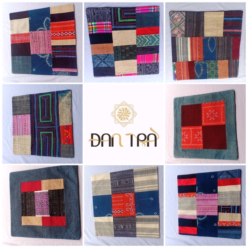 Vỏ Gối Thổ Cẩm, Vỏ Gối Truyền Thống Dân Tộc Giá Rẻ, Vỏ Gối Họa Tiết Thổ Cẩm Decor Giá Rẻ, ĐAN TRÀ Decor