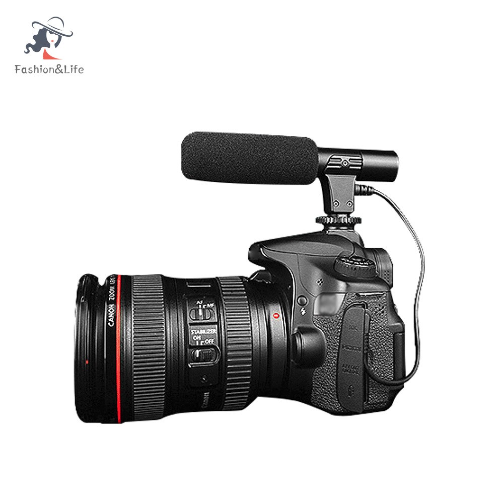 Mic Tcxl. 3.5mm Cho Máy Ảnh Canon Nikon Dslr Camera Dv