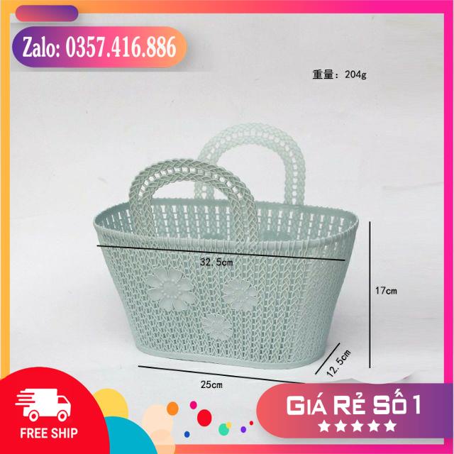 LÀN, GIỎ ĐI CHỢ NHỰA SIÊU DẺO GẤP GỌN TIỆN DỤNG