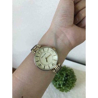 Đồng Hồ Nữ Anne Klein case 34mm dây da